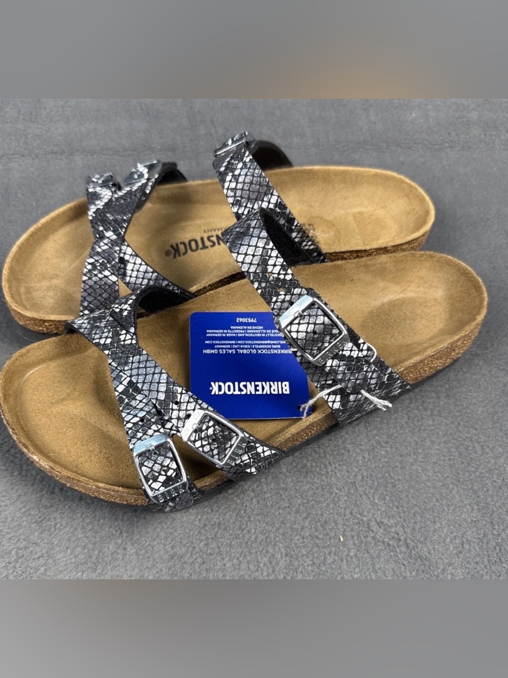 Birkenstock 💅 Franca Python Birko-Flor Sandals Size 7 7.5 10 38 41 NEW - Picture 4 of 8